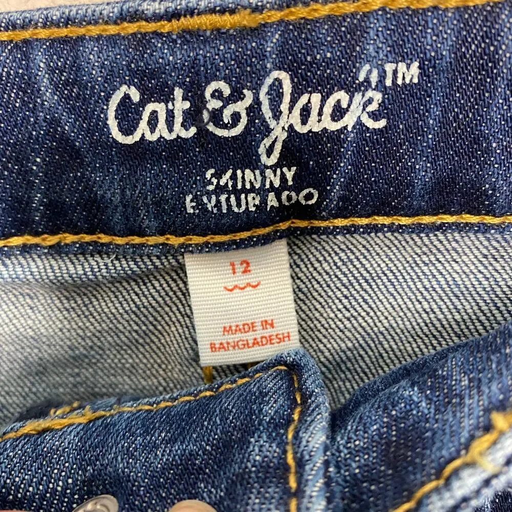 Girls Cat‎ and Jack Distressed Skinny Jeans Size 12